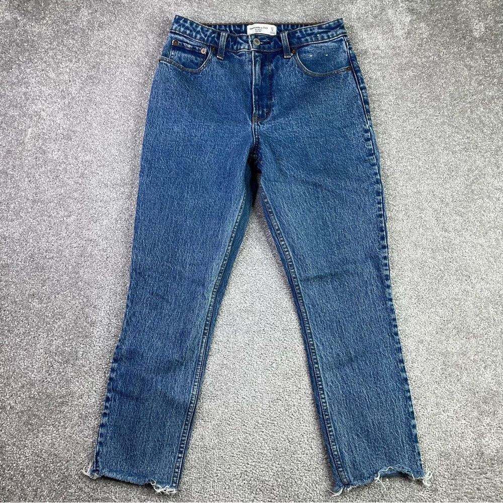 Abercrombie & Fitch Curve Love Jeans Women's 27 Short Blue Skinny High Rise